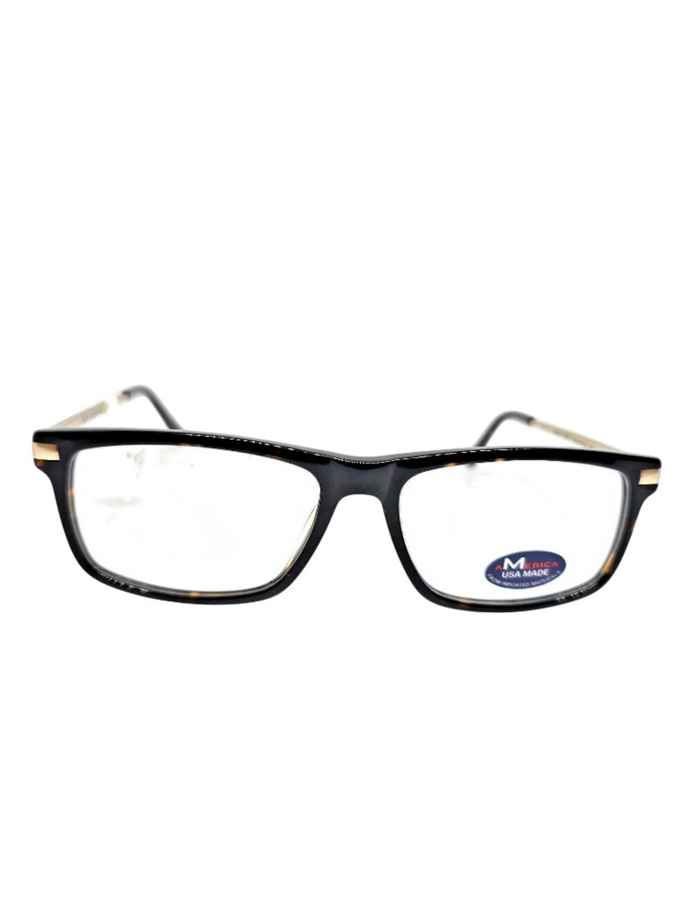 American Made MU117FTORT064 Eyeglass Frames Tortoise Rectangular 54-16-145